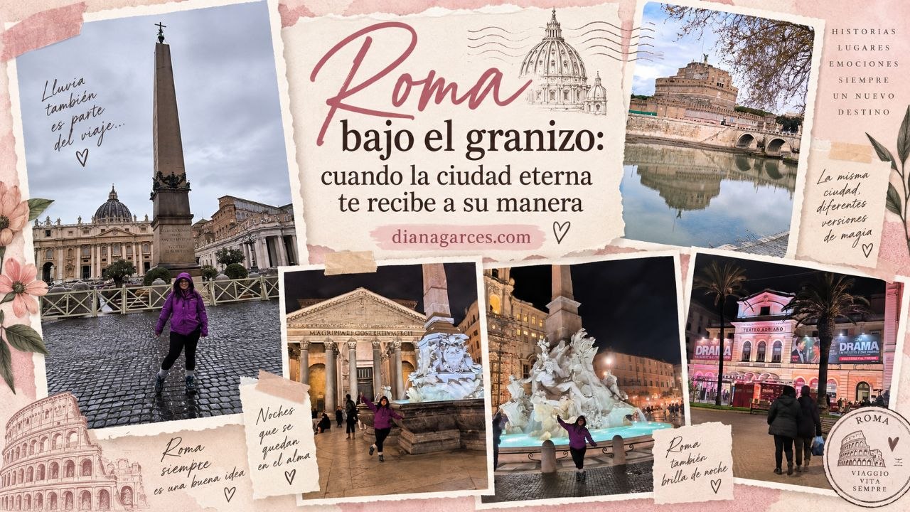 Roma con lluvia